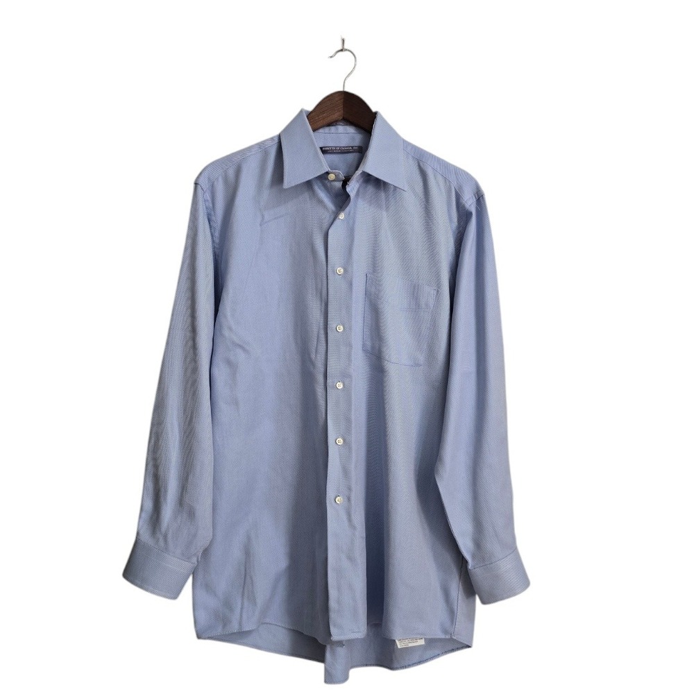 Forsyth of Canada Striped Cotton Long Sleeve Casual Button Down Sz L